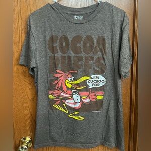 Tee Luv Men’s Brown Cocoa Puffs Tshirt Size M